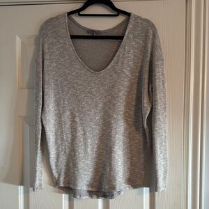 Jolie Elegant Gray Knit Top